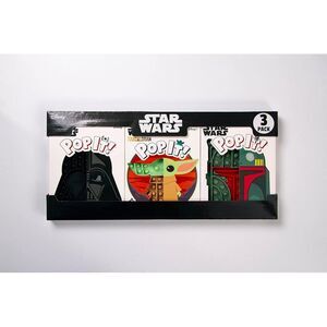Pop It! Licensed Star Wars Darth Vader, The Mandalorian, Boba Fett 3-Pack